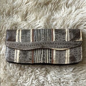 Stylish Snakeskin Clutch